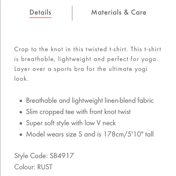 SWEATY BETTY ❤️‍🔥 KNOT WORKOUT TOP NWT SIZE MEDIUM - Picture 5 of 9